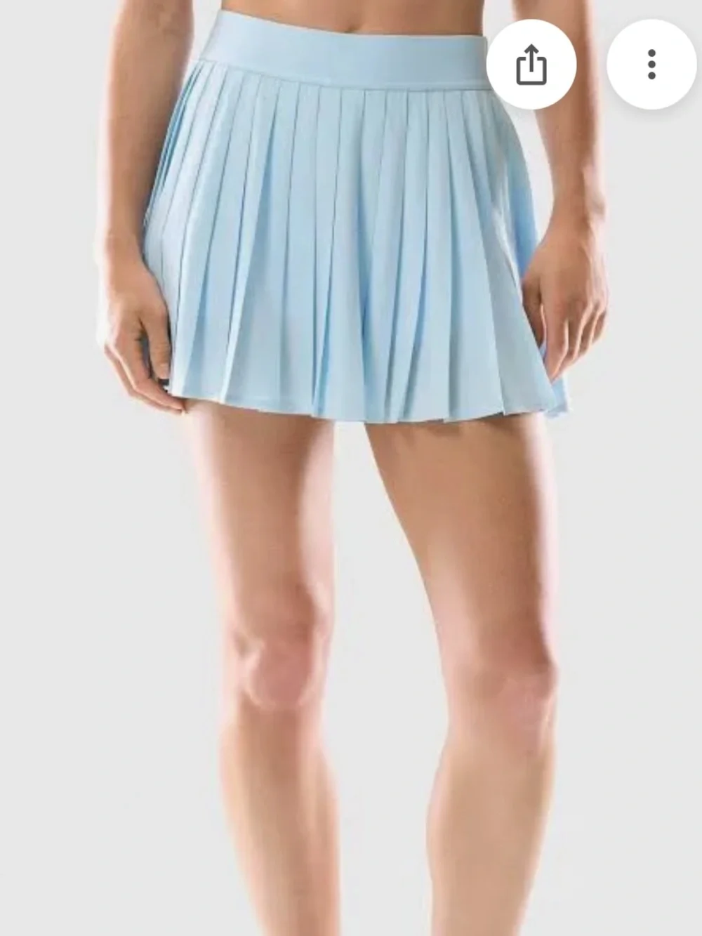 Aritzia TNA golden movetech tennis pro Light Blue Pleated athletic Skort